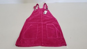 16 X BRAND NEW SUEDE PINK DUNGAREES UK SIZE 6 RRP £40.00 (TOTAL RRP £640.00)