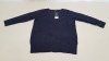 15 X BRAND NEW DOROTHY PERKINS NAVY SWEATSHIRTS UK SIZE 12 RRP £16.00 (TOTAL RRP £240.00)