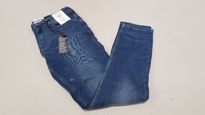 9 X BRAND NEW BURTON MENSWEAR BLUE DENIM JEANS SIZE 34R RRP £30.00 (TOTAL RRP £270.00)