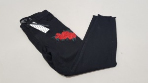 8 X BRAND NEW NOISY MAY BLACK DENIM JEANS SIZE 30-30 RRP £40.00 (TOTAL RRP £320.00)