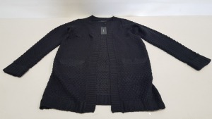 20 X BRAND NEW VERA MODA BLACK SURF KNITTED OPEN CARDIGANS SIZE XXL RRP £22.00 (TOTAL RRP £440.00)