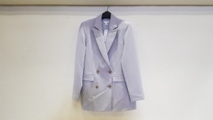 8 X BRAND NEW TOPSHOP LIGHT PURPLE BUTTONED BLAZERS SIZES 12, 14 AND 16 RRP £45.00 (TOTAL RRP £360.00)