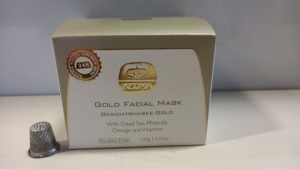 2 X BRAND NEW BOXED KEDMA 24K GOLD FACIAL MASK WITH DEAD SEA MINERALS, OMEGA AND VITAMINS (120G) TOTAL RRP $1,979.90