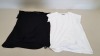 15 X BRAND NEW PACKS OF 2 ASOS MATERNITY NURSING TOPS IN WHITE AND BLACK SIZE 8