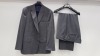 3 X BRAND NEW LUTWYCHE HAND TAILORED GREY PATTERNED SUITS (SIZES 50R,46R) (PLEASE NOTE SUITS ARE NOT FULLY TAILORED)