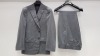 3 X BRAND NEW LUTWYCHE HAND TAILORED GREY SUITS (SIZES 48R,46L) (PLEASE NOTE SUITS ARE NOT FULLY TAILORED)