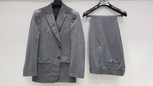 3 X BRAND NEW LUTWYCHE HAND TAILORED GREY SUITS (SIZES 40R,46R) (PLEASE NOTE SUITS ARE NOT FULLY TAILORED)