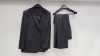 3 X BRAND NEW LUTWYCHE HAND TAILORED BLACK SUITS (SIZES 46R,42R) (PLEASE NOTE SUITS ARE NOT FULLY TAILORED)