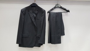 3 X BRAND NEW LUTWYCHE HAND TAILORED BLACK SUITS (SIZES 40R,50R) (PLEASE NOTE SUITS ARE NOT FULLY TAILORED)