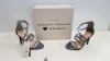 10 X BRAND NEW DOROTHY PERKINS VERA MODA VMNICE SANDAL DP SILVER HEELED SANDALS UK SIZE 3 RRP £55.00 (TOTAL RRP £550.00)