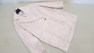 5 X BRAND NEW TOPSHOP PINK BUTTONED FAUX FUR JACKETS SIZE 8 AND 10 RRP £65.00 (TOTAL RRP £325.00)