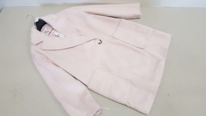 5 X BRAND NEW TOPSHOP PINK BUTTONED FAUX FUR JACKETS SIZE 16 RRP £65.00 (TOTAL RRP £325.00)