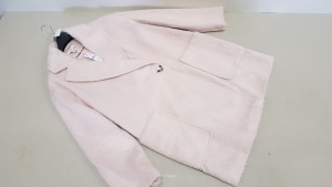 5 X BRAND NEW TOPSHOP PINK BUTTONED FAUX FUR JACKETS SIZE 16 ( 1 X SIZE 10) RRP £65.00 (TOTAL RRP £325.00)