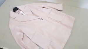 5 X BRAND NEW TOPSHOP PINK BUTTONED FAUX FUR JACKETS SIZE 12 RRP £65.00 (TOTAL RRP £325.00)