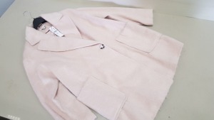 5 X BRAND NEW TOPSHOP PINK BUTTONED FAUX FUR JACKETS SIZE 12 RRP £65.00 (TOTAL RRP £325.00)