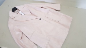 5 X BRAND NEW TOPSHOP PINK BUTTONED FAUX FUR JACKETS SIZE 12 RRP £65.00 (TOTAL RRP £325.00)