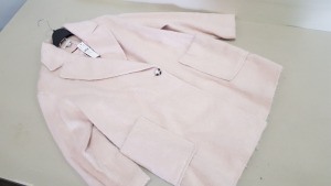 5 X BRAND NEW TOPSHOP PINK BUTTONED FAUX FUR JACKETS SIZE 12 RRP £65.00 (TOTAL RRP £325.00)