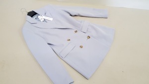 6 X BRAND NEW TOPSHOP PURPLE BLAZERS UK SIZE 8 RRP £59.00 (TOTAL RRP £354.00)