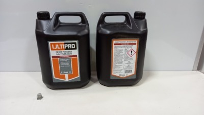 60 X BRAND NEW ULTIPRO FROST PROOFER & ACCELERATOR (5 LITRES) - IN 15 BOXES