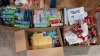 5 BOXES CONTAINING LARGE QUANTITY OF ASSORTED ITEMS IE PADDED ENVELOPES, FELT NURSERY RHYME PLAY BOOK, PAINT YOUR OWN BEE, 14 PIECE ART SET, ASSORTED STICKERS, PAINT YOUR OWN DANCING GIRAFFE, GEMSTONE ART CANVAS, COLOUR YOUR OWN BAG ETC