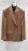 5 X BRAND NEW LUTWYCHE LIGHT BROWN JACKETS SIZES 48R, 44R, 44R, 44R, 42R, 40R (NOTE NOT FULLY TAILORED)