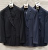 3 X BRAND NEW LUTWYCHE 2 PC DARK BLUE SHADES MATCHING SUITS SIZES 46R, 42R, 42R (NOTE NOT FULLY TAILORED)