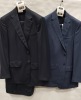 3 X BRAND NEW LUTWYCHE 2 PC DARK BLUE SHADES MATCHING SUITS SIZES 440R, 44R, 40L (NOTE NOT FULLY TAILORED)