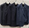 3 X BRAND NEW LUTWYCHE 2 PC DARK BLUE SHADES MATCHING SUITS SIZES 40L, 42R, 42R (NOTE NOT FULLY TAILORED)