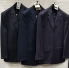 3 X BRAND NEW LUTWYCHE 2 PC DARK BLUE SHADES MATCHING SUITS SIZES 46R, 42R, 42L (NOTE NOT FULLY TAILORED)