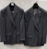 3 X BRAND NEW LUTWYCHE 2 PC GREY SHADES MATCHING SUITS SIZES 40R, 48R, 40S (NOTE NOT FULLY TAILORED)