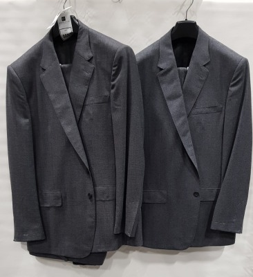 3 X BRAND NEW LUTWYCHE 2 PC GREY SHADES MATCHING SUITS SIZES 48L,48R,48R (NOTE NOT FULLY TAILORED)