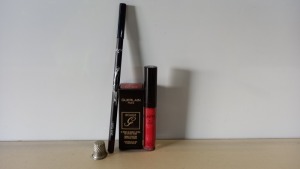 60 PIECE BRAND NEW ASSORTED MAKEUP LOT CONTAINING NYX GLOSS, NYX LIP PENCIL AND GUERLAIN PARIS ROUGE LIPSTICK - IN 3 BOXES
