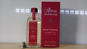 24 X BRAND NEW BOXED ROYAL MOROCCAN SERUM TREATMENT FOR ALL HAIR TYPES (100ML) - IN 2 SMALL BOXES
