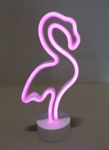 20 X BRAND NEW FLAMINGO NEON NIGHTLIGHTS - IN 20 INNER BOXES - RRP £12 (EBAY) / £15 (AMAZON) - REQUIRES 3 X AA BATTERIES - NOT INC - PICK LOOSE