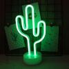 20 X BRAND NEW CACTUS NEON NIGHTLIGHTS - IN 1 OUTER BOX - RRP £12 (EBAY) / £15 (AMAZON) - REQUIRES 3 X AA BATTERIES - NOT INC - 3