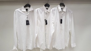 5 X BRAND NEW HUGO BOSS SHIRTS IN VARIOUS STYLES ( MAINLY SIZE 17) (PLEASE NOTE SHIRTS ARE CREASED AND MAY HAVE WASHABLE MARKS)