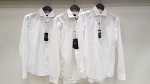 5 X BRAND NEW HUGO BOSS SHIRTS IN VARIOUS STYLES ( MAINLY SIZE 16) (PLEASE NOTE SHIRTS ARE CREASED AND MAY HAVE WASHABLE MARKS)