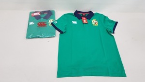 22 X BRAND NEW CANTERBURY HOME NATIONS GREEN POLO SHIRTS SIZE MEDIUM