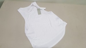 14 X BRAND NEW USA PRO GYM VESTS IN WHITE SIZE 10 AND 12