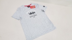 19 X BRAND NEW CANTERBURY BRITISH AND IRISH LIONS T SHIRTS IN GREY AGE 12 YEARS