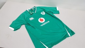 14 X BRAND NEW CANTERBURY IRELAND/IRFU HOME RUGBY JERSEY IN VARIOUS SIZES