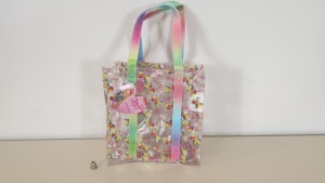 72 X BRAND NEW JOJO SIWA TOTE BAGS WITH BOW PRINT - IN 6 BOXES