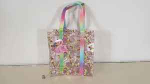 72 X BRAND NEW JOJO SIWA TOTE BAGS WITH BOW PRINT - IN 6 BOXES