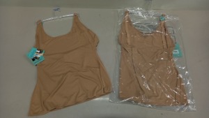 24 X BRAND NEW SPANX OPEN BUST CAMISOLE IN NUDE SIZE 2XL RRP-$30.00 TOTAL RRP-$720.00