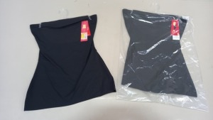 16 X BRAND NEW SPANX STRAPLESS TOPS IN BLACK SIZE MEDIUM