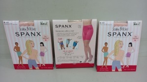19 X BRAND NEW SPANX SHEAR MID THIGH SHAPER SIZE 2X IN NUDE