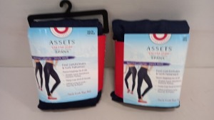 18 X BRAND NEW SPANX DENIM WASH DEEP BLUE LEGGINGS SIZE XL RRP $40.00 (TOTAL RRP $720.00)