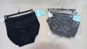 20 X BRAND NEW SPANX JET BLACK FULL COVERAGE SWIMMING BRIEFS SIZE LARGE RRP $29.00 (TOTAL RRP $580.00)