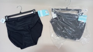 20 X BRAND NEW SPANX JET BLACK FULL COVERAGE SWIMMING BRIEFS SIZE LARGE RRP $29.00 (TOTAL RRP $580.00)