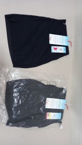 15 X BRAND NEW SPANX JET BLACK HALF SLIP BODY SHAPER SIZE MEDIUM